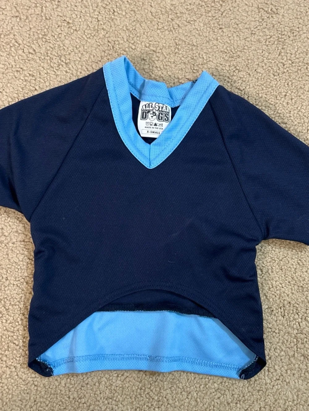 Navy & Light Blue Dog Jersey